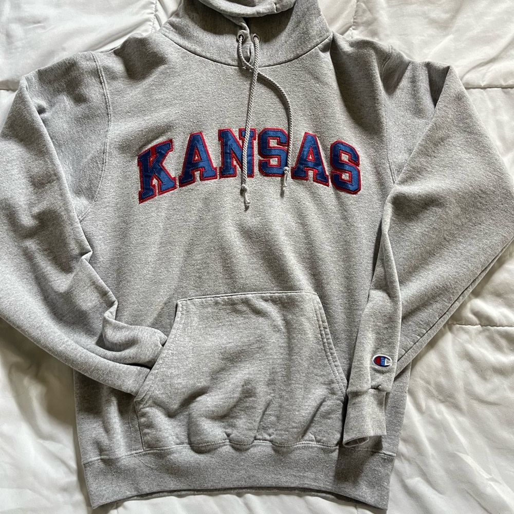 Champion Gray Sweater Kansas